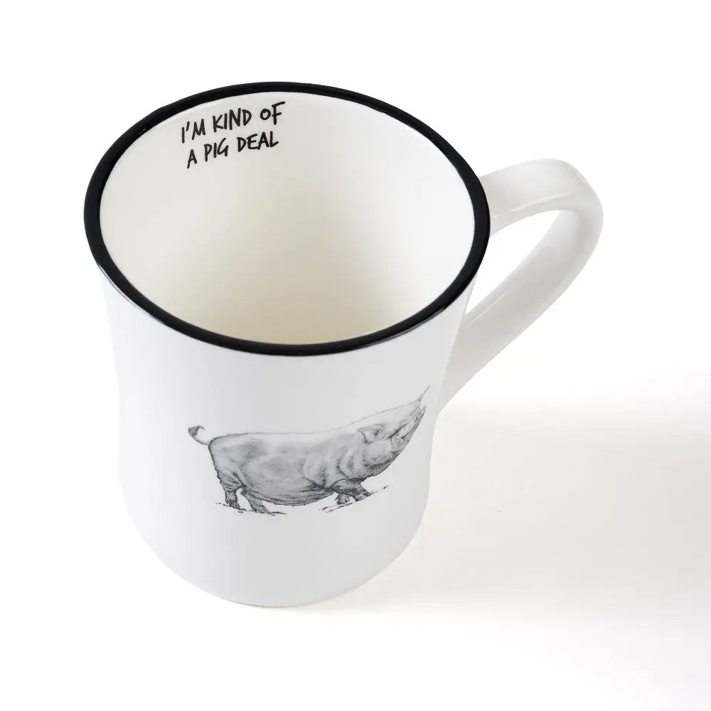 Black & White Emily Coffee Mug
