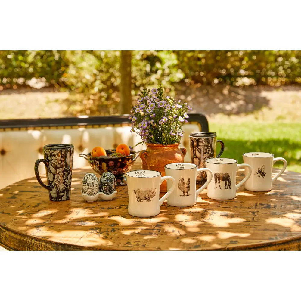 Black & White Gertrude Coffee Mug