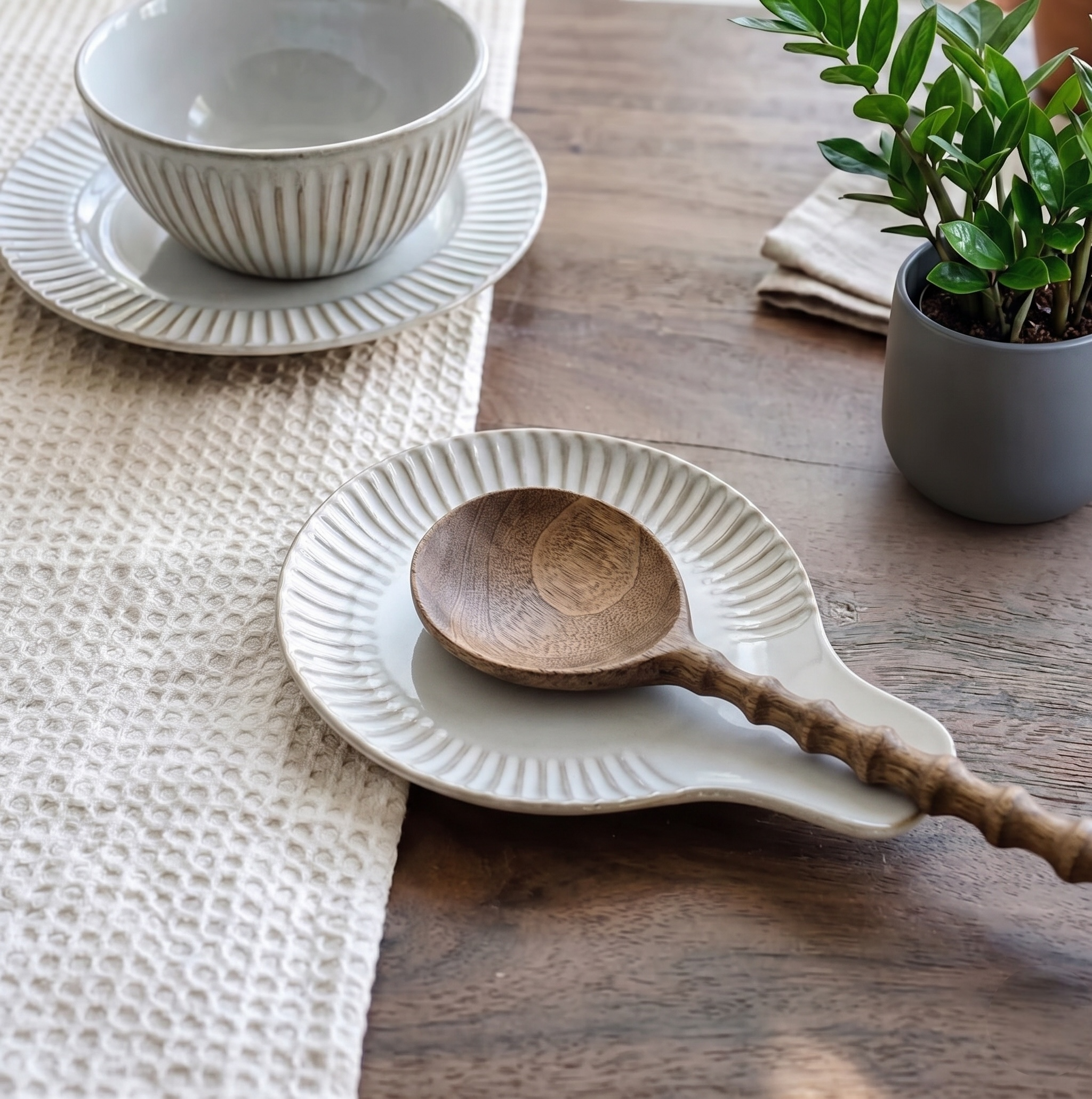 Stoneware Spoon Rest