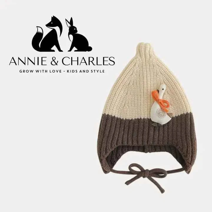 Annie & Charles® Knitted Hat "Winter Goose"