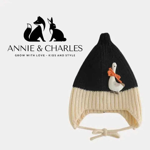 Annie & Charles® Knitted Hat "Winter Goose"