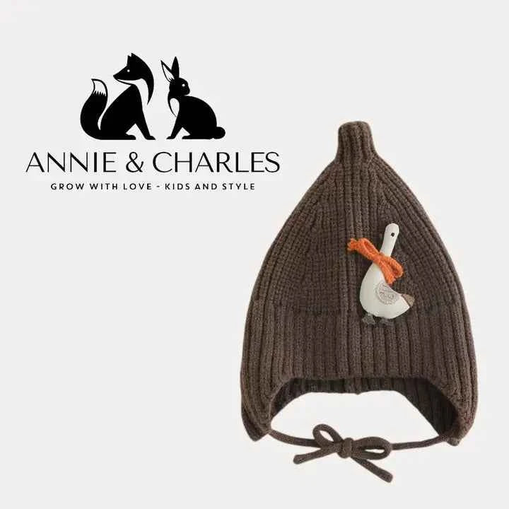 Annie & Charles® Knitted Hat "Winter Goose"