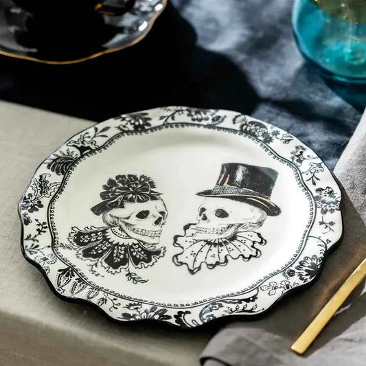 8.5" Halloween Skulls Dessert / Salad Plate