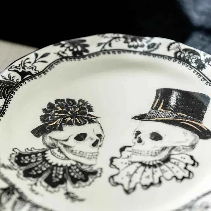 8.5" Halloween Skulls Dessert / Salad Plate