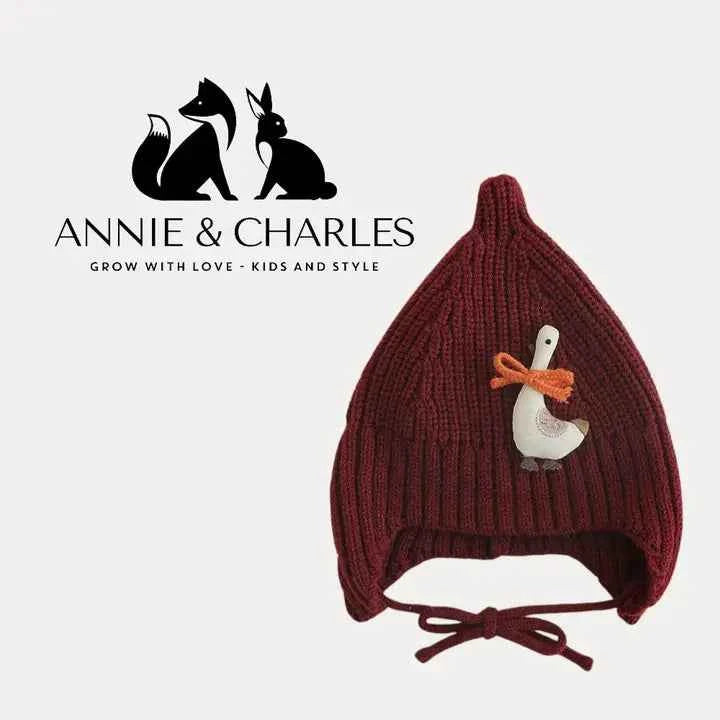 Annie & Charles® Knitted Hat "Winter Goose"