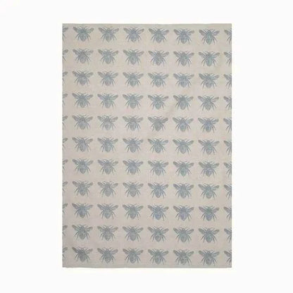 Bee Tea Towel Set /2 Blue Haze