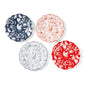 Blue & Red Gertrude Dessert Plates Set of 4 with Giftbox