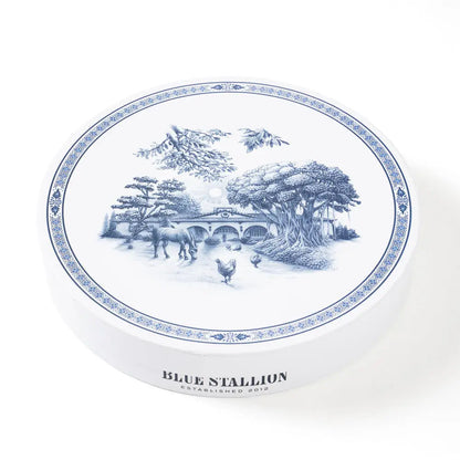 Blue & White Rose Garden Salad Plates Set of 4 with Giftbox