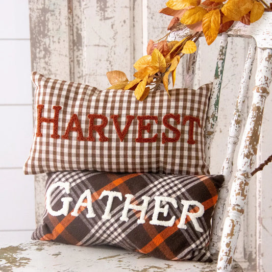 Pillows - Gather, Harvest Plaid (Pk/02 Ast)