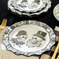 Halloween Victorian Skulls 11" Dinner Plate