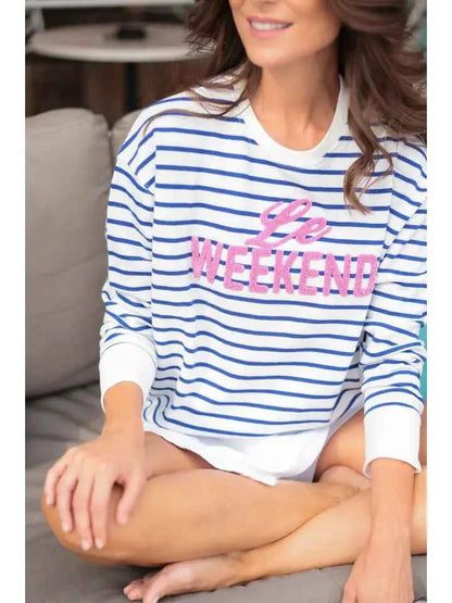 Le Weekend Sweatshirt, Sky (Size: S)