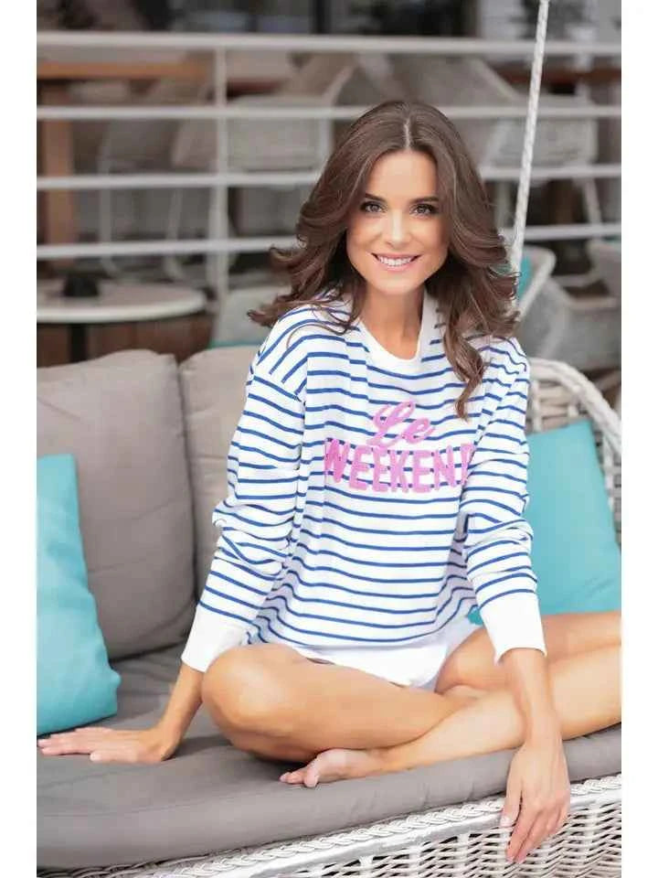 Le Weekend Sweatshirt, Sky (Size: S)