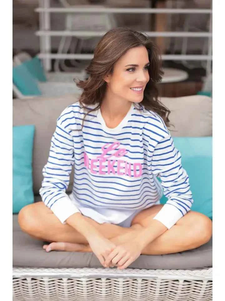 Le Weekend Sweatshirt, Sky (Size: S)
