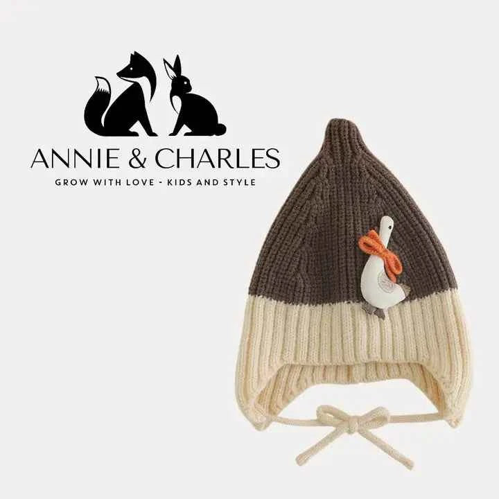 Annie & Charles® Knitted Hat "Winter Goose"