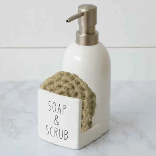 Soap Pump and Sponge Holder - Soap and Scrub (Pk/02)